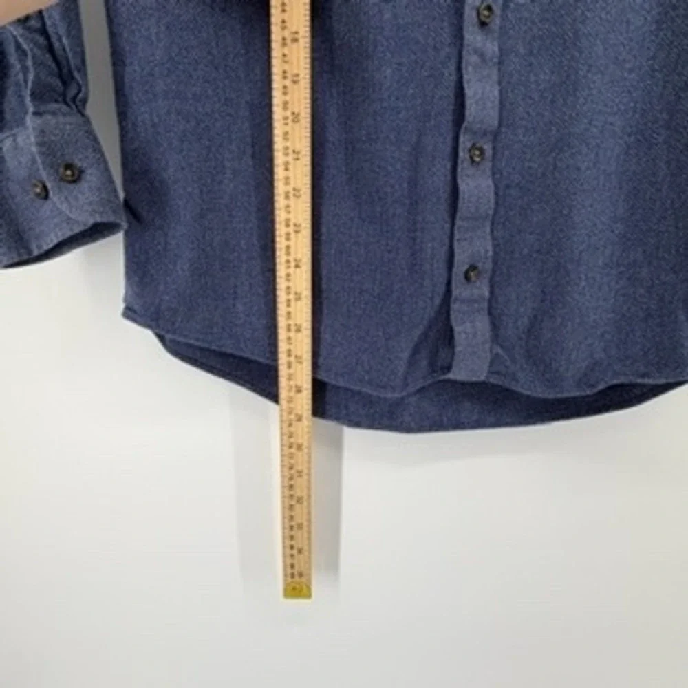 Charles Tyrwhitt Mens Blue Chambray Button Down Shirt Classic Fit Size M